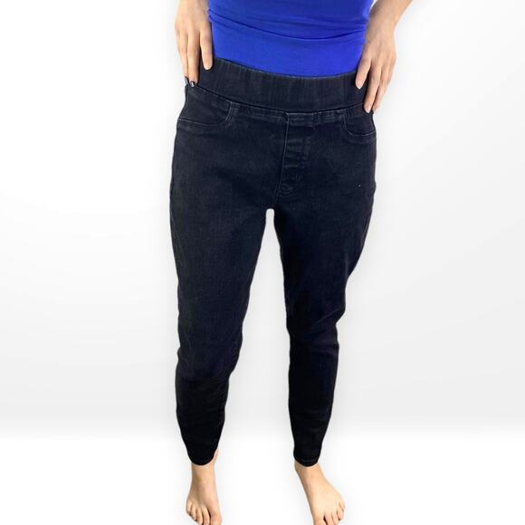 UNIVERSAL THREAD Black High Rise Pull On Skinny Jeans Jegging - Picture 1 of 7